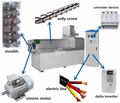 Puff kukorica étel extruder gép